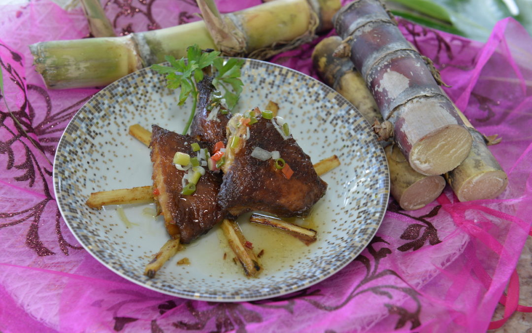 Recette du chef Joël Kichenin : poulet fumé à la canne à sucre